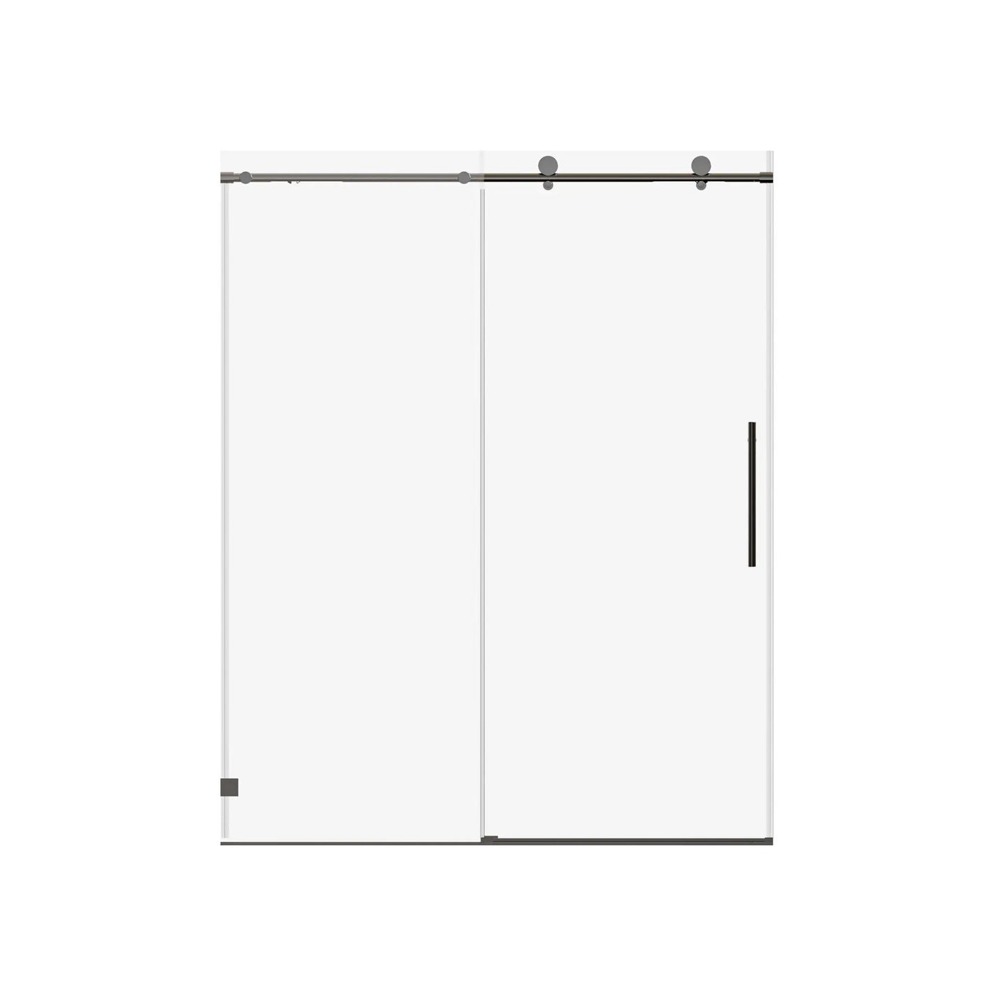 Frameless Single Sliding Soft Close Shower Doors, 5/16" Sgcc Tempered Glass by HouseOfZazla