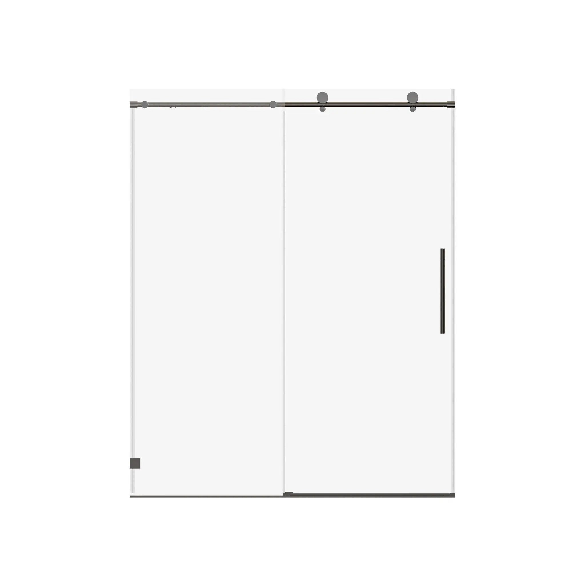Frameless, Single Sliding Soft Close Shower Doors, 5/16" Sgcc Tempered Glass by HouseOfZazla
