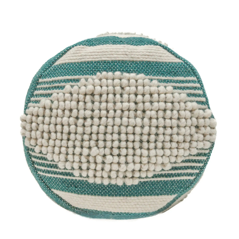Diamond - Handcrafted Cylindrical Pouf by HouseOfZazla