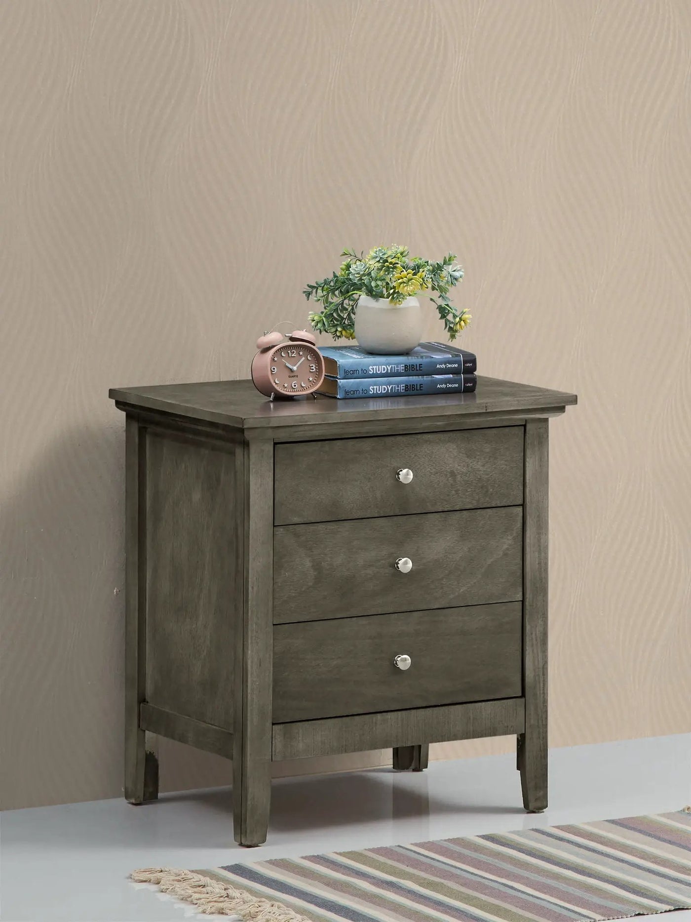 3 Drawer Nightstand & Dove Tailed Drawers by Unique Piece Furniture