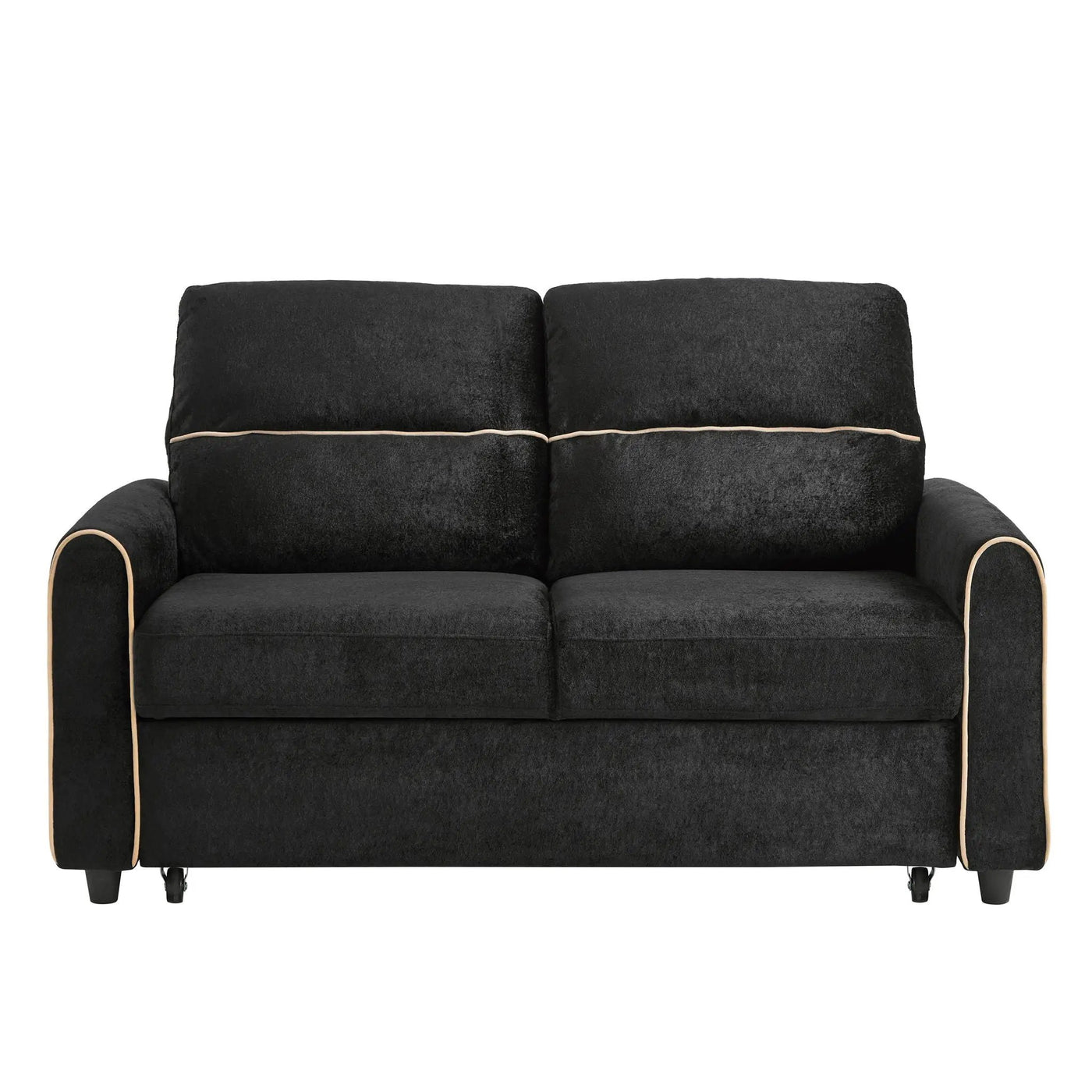 Pull Out Sofa Bed With Adjustable 3 Position Backrest, USB Charging Ports, Side Pockets by Unique Piece Furniture