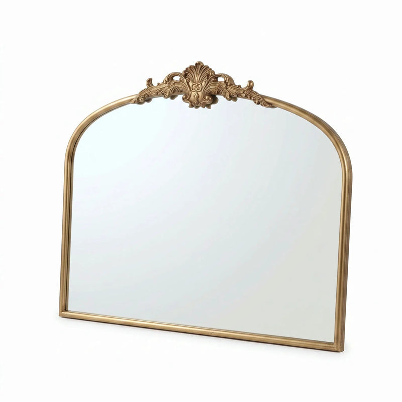 32"x24.4" Baroque Vintage Arched Wall Mirror by HouseOfZazla