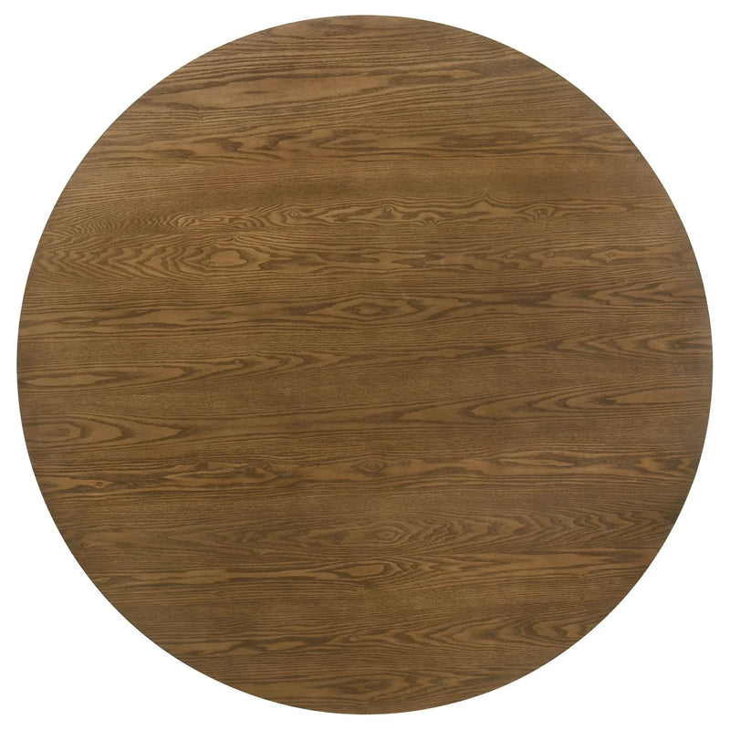 Franklin 5-piece 54-inch Round Dining Table Set Dark Brown by Unique Piece Furniture