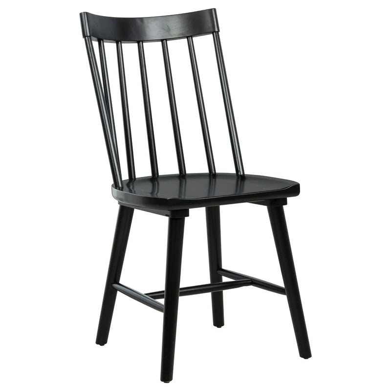 Middleton Solid Wood Dining Side Chair Black (Set of 2) by Unique Piece Furniture