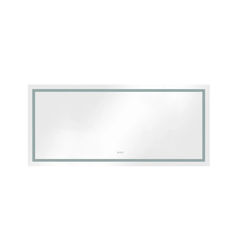 72" x 32" LED Bathroom Mirror with Front and Backlight by HouseOfZazla