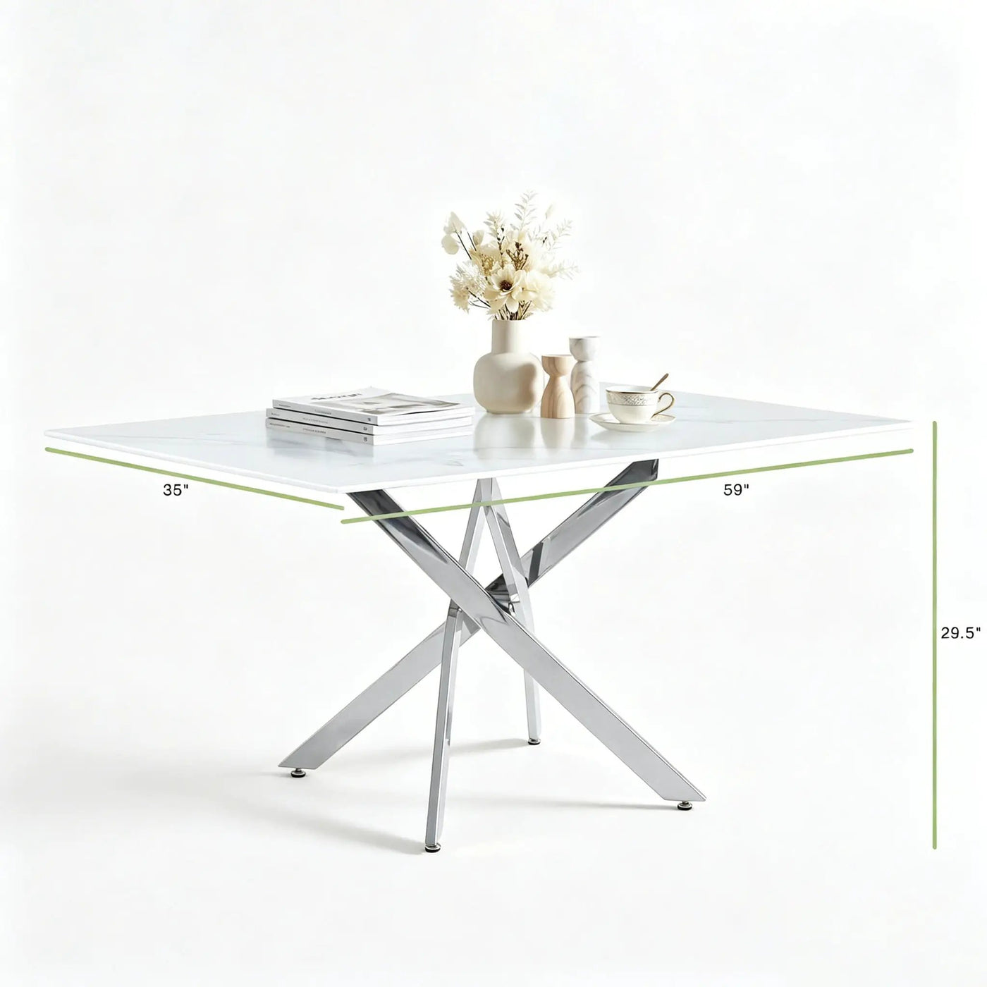 Modern Rectangular Table For Dining Room by HouseOfZazla