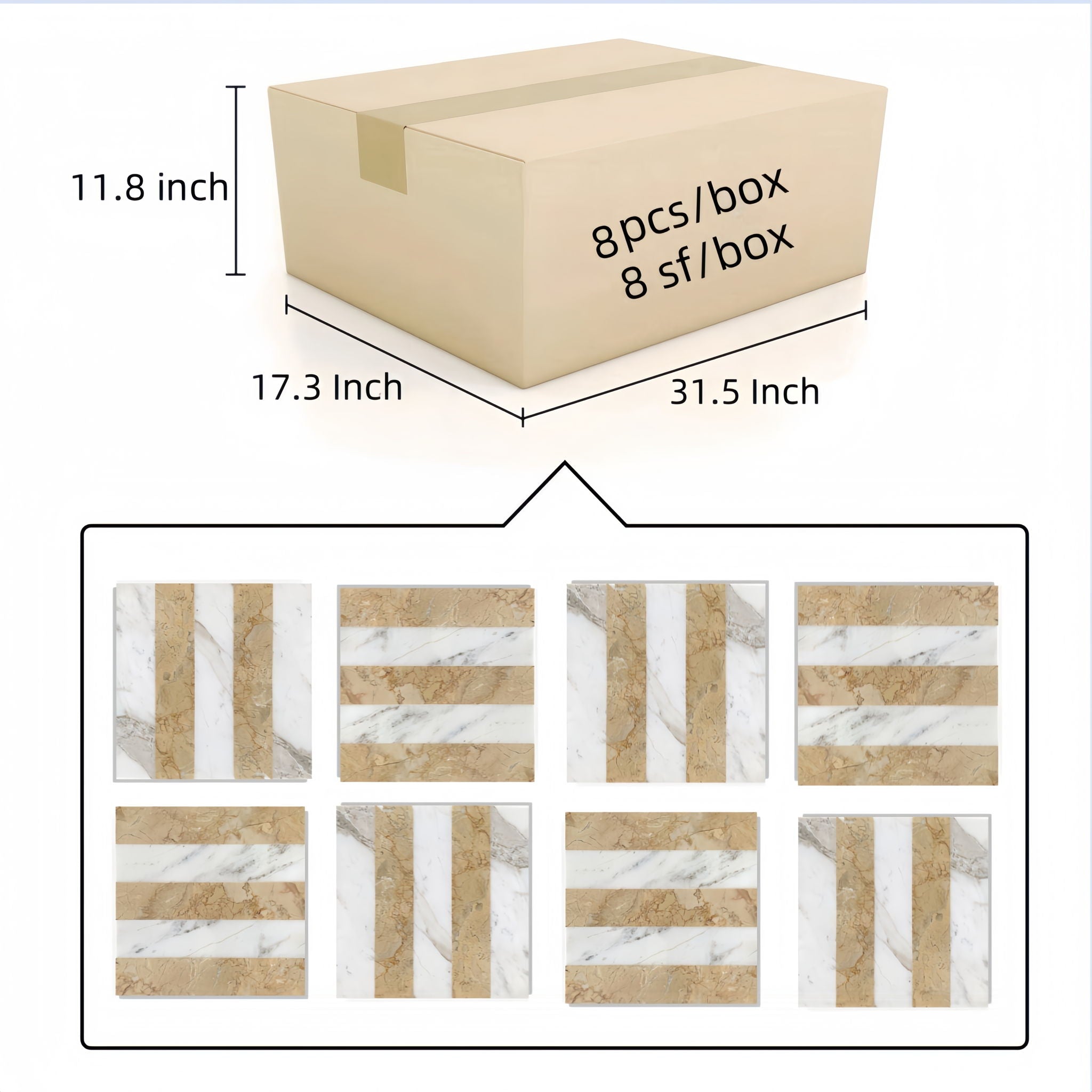 Elegant Waterjet Polished Marble Tile For Floor And Wall by HouseOfZazla