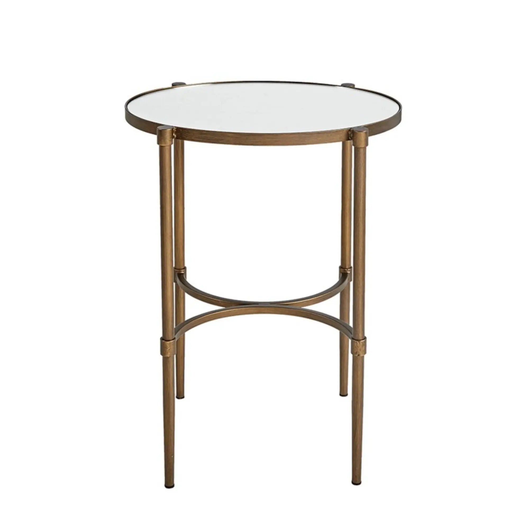 Bedford - Oval Mirror Accent Table - Antique Bronze by Unique Piece Furniture