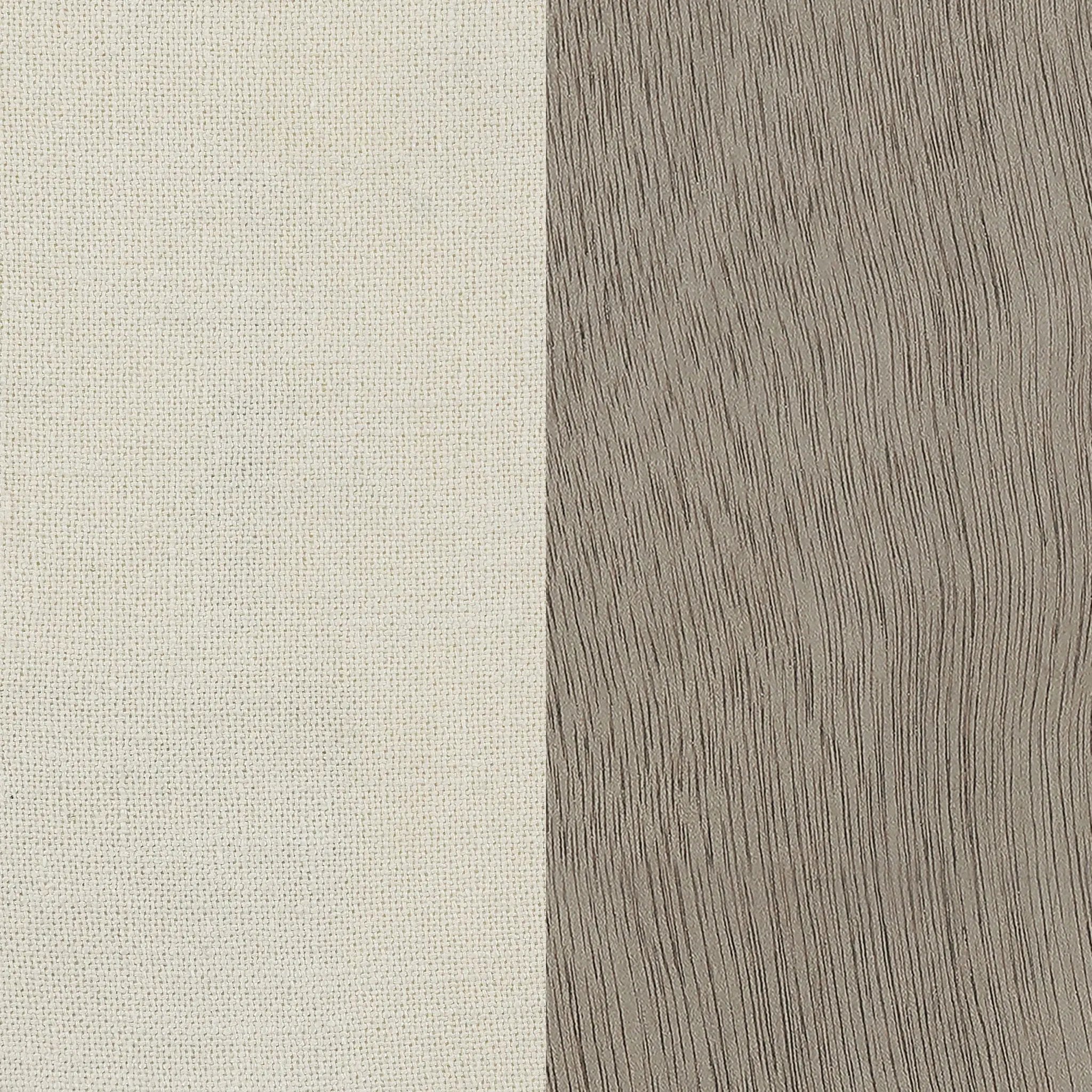 Upholstered Dining Chair With Rolled Edge Seat Back (Set of 2) - Beige