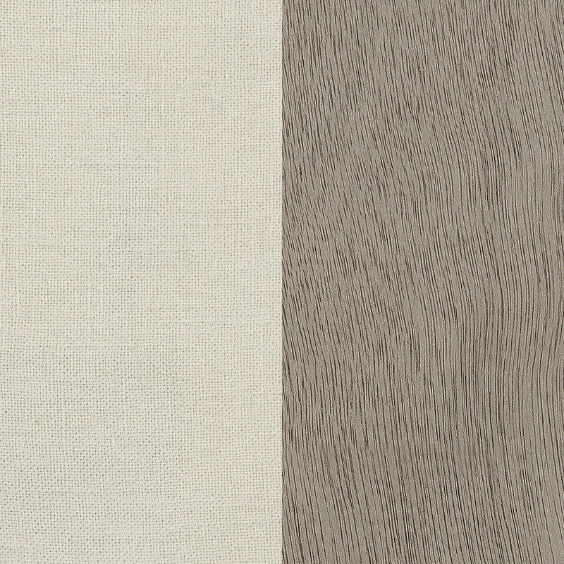Upholstered Dining Chair With Rolled Edge Seat Back (Set of 2) - Beige