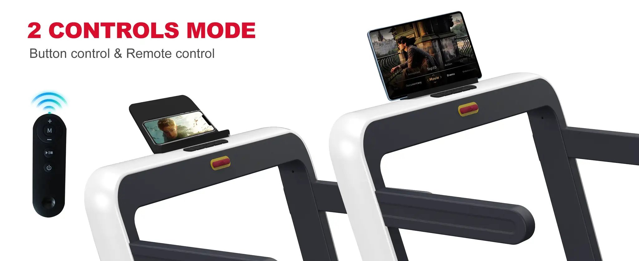 2 in 1 Under Desk Treadmill 2.5HP Folding Electric Machine by HouseOfZazla