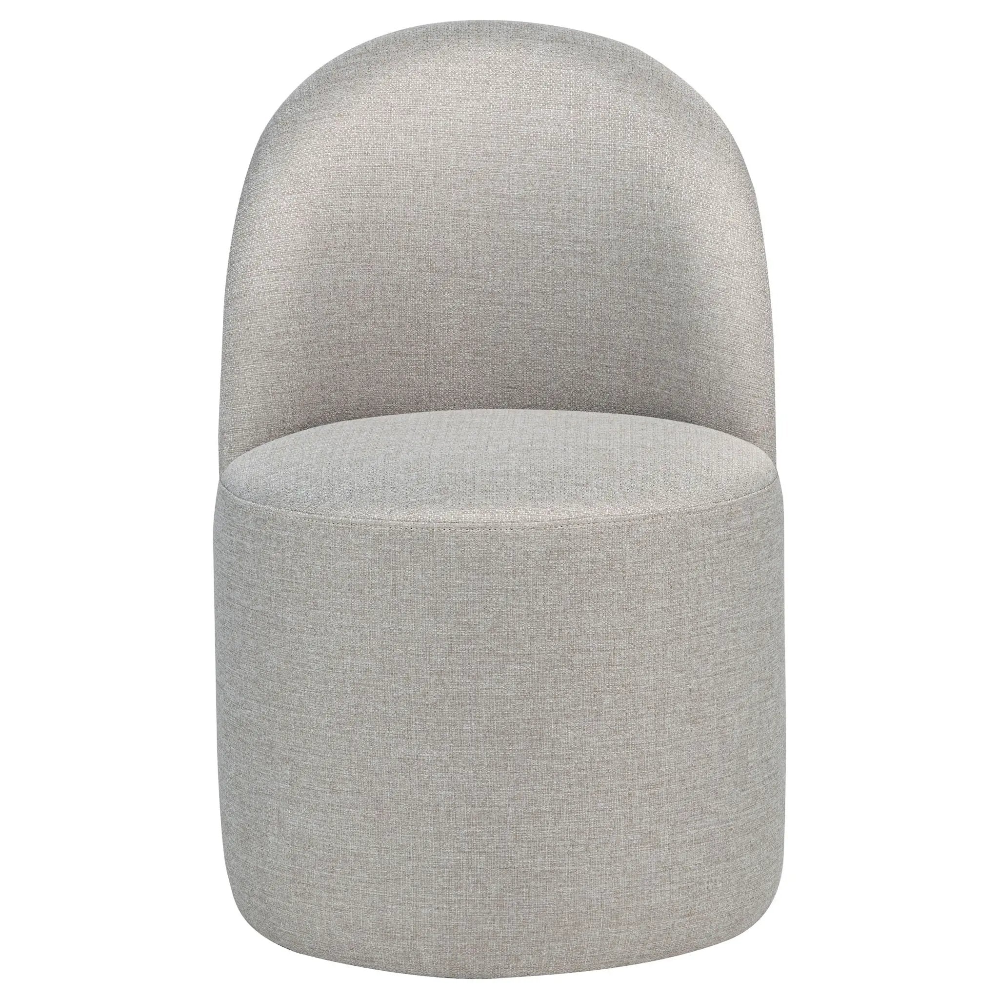 Aubrey Upholstered Barrel Dining Side Chair Beige (Set of 2) by Unique Piece Furniture
