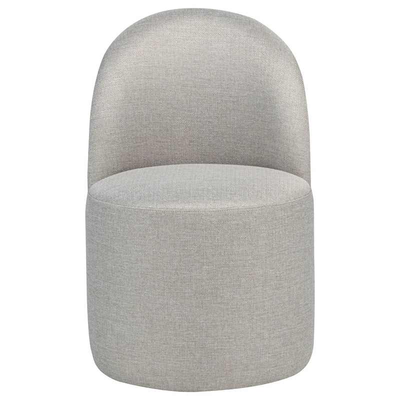 Aubrey Upholstered Barrel Dining Side Chair Beige (Set of 2) by Unique Piece Furniture