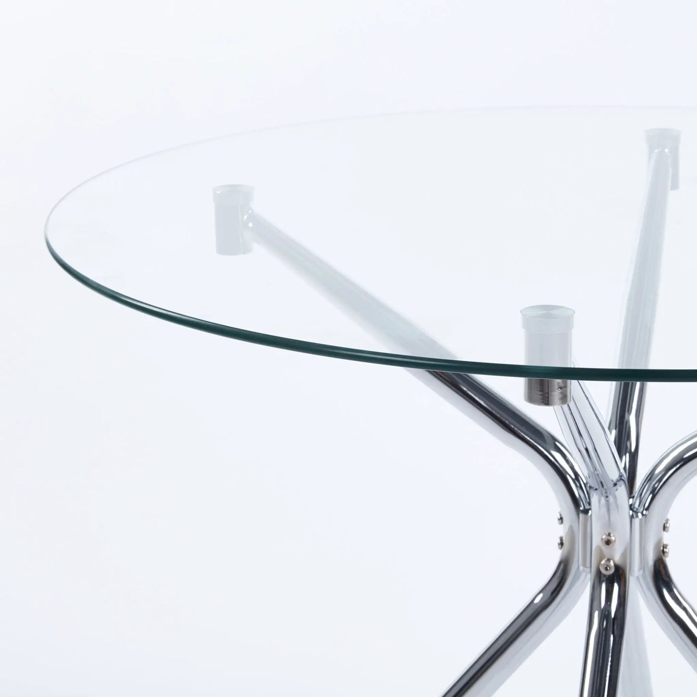 Compact Dining Table With Glass Top by Unique Piece Furniture