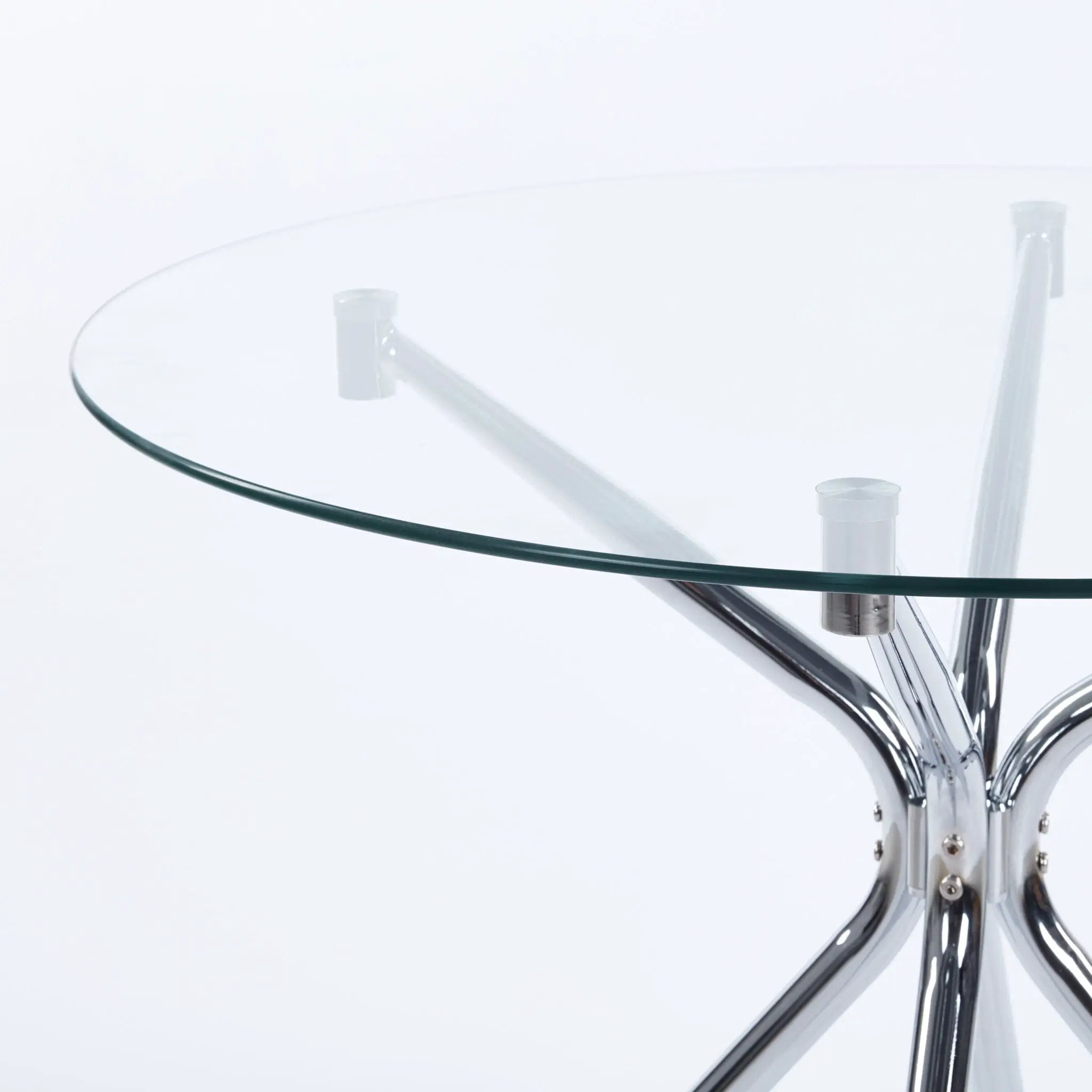 Compact Dining Table With Glass Top
