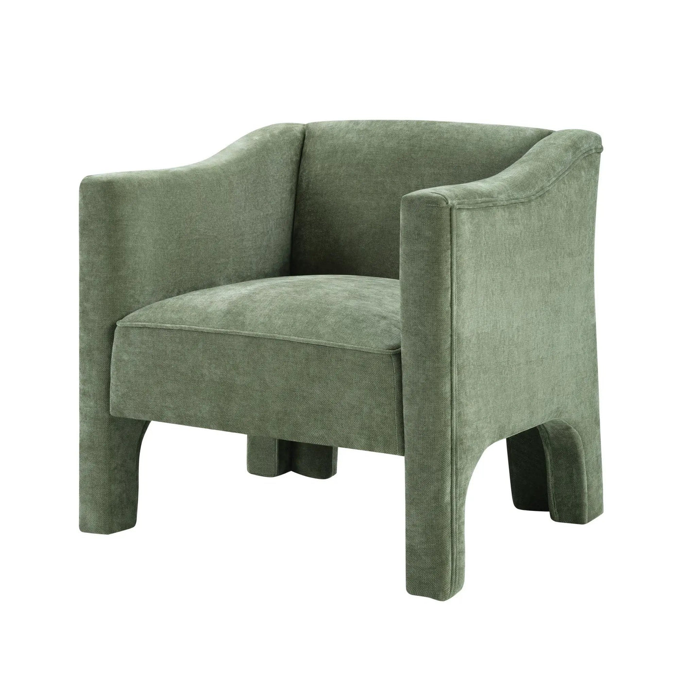 Barrel Accent Chair With Enclosed Arms by Unique Piece Furniture