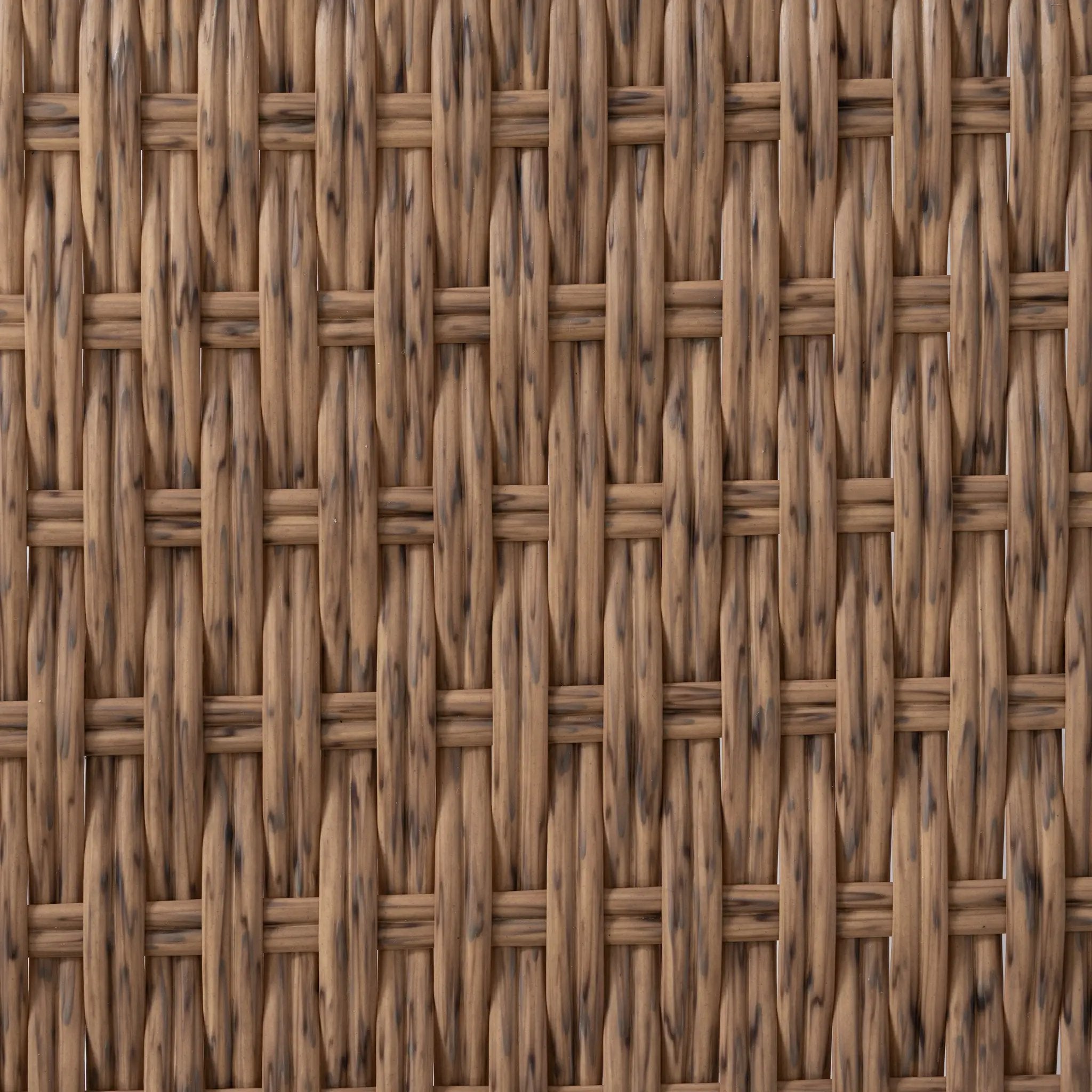 New Comming Outdoor Brown PE Wicker Sofa Set - 2 Pieces with Grey Cushions by HouseOfZazla