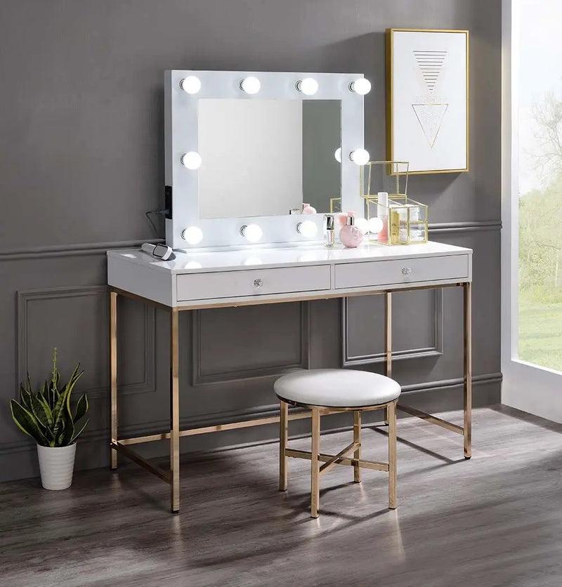Avery - Accent Mirror - White by Unique Piece Furniture