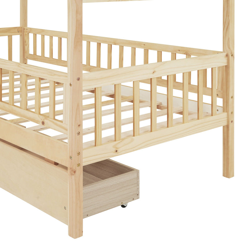House Bed With 2 Drawers by HouseOfZazla