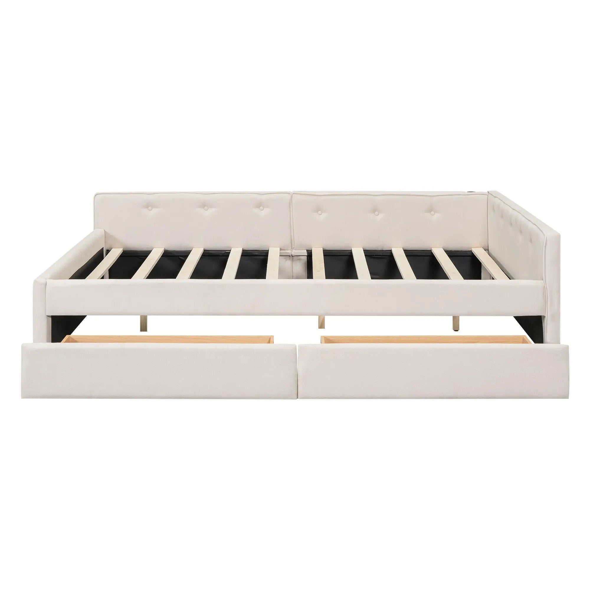 Platform Bed With USB Ports by HouseOfZazla
