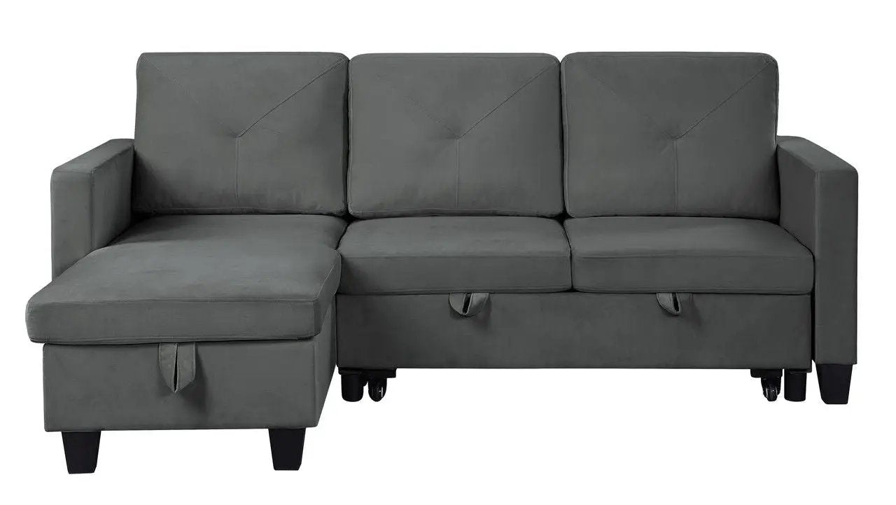 Nova - Reversible Sleeper Sectional Sofa With Storage Chaise by Unique Piece Furniture