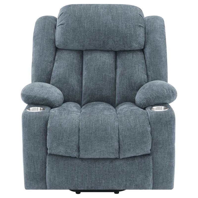 Beca - Upholstered Power Lift Recliner With Cupholders And USB Charging by Unique Piece Furniture