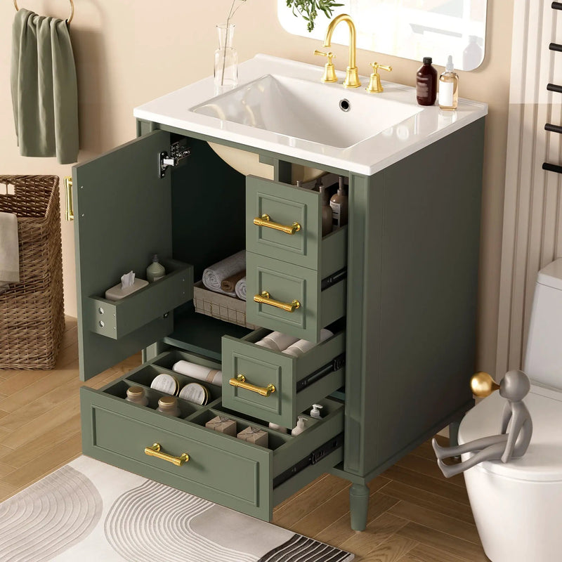 Traditional Bathroom Vanity Set With Soft Close Doors by Unique Piece Furniture