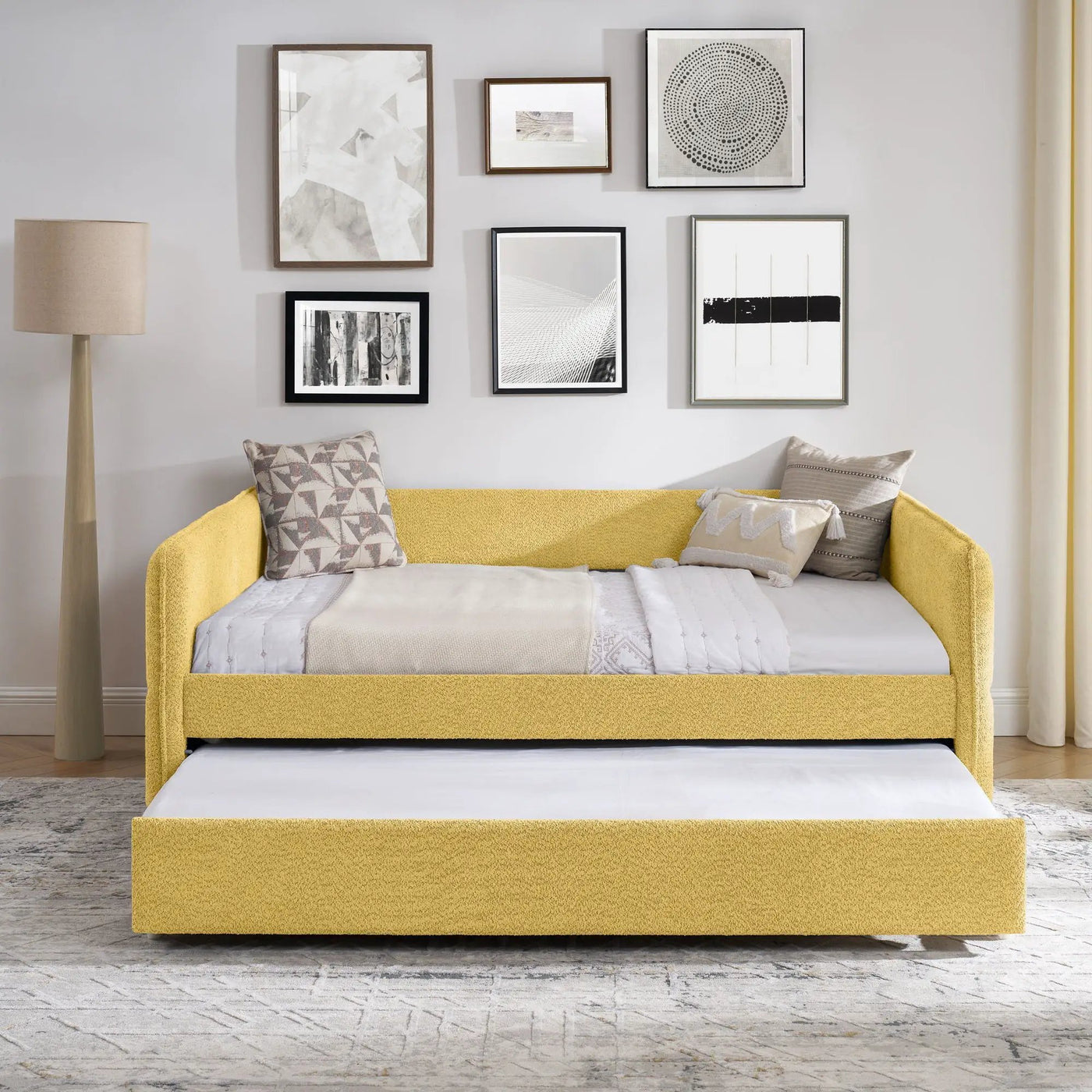 Upholstered Daybed With Pop Up Trundle by Unique Piece Furniture