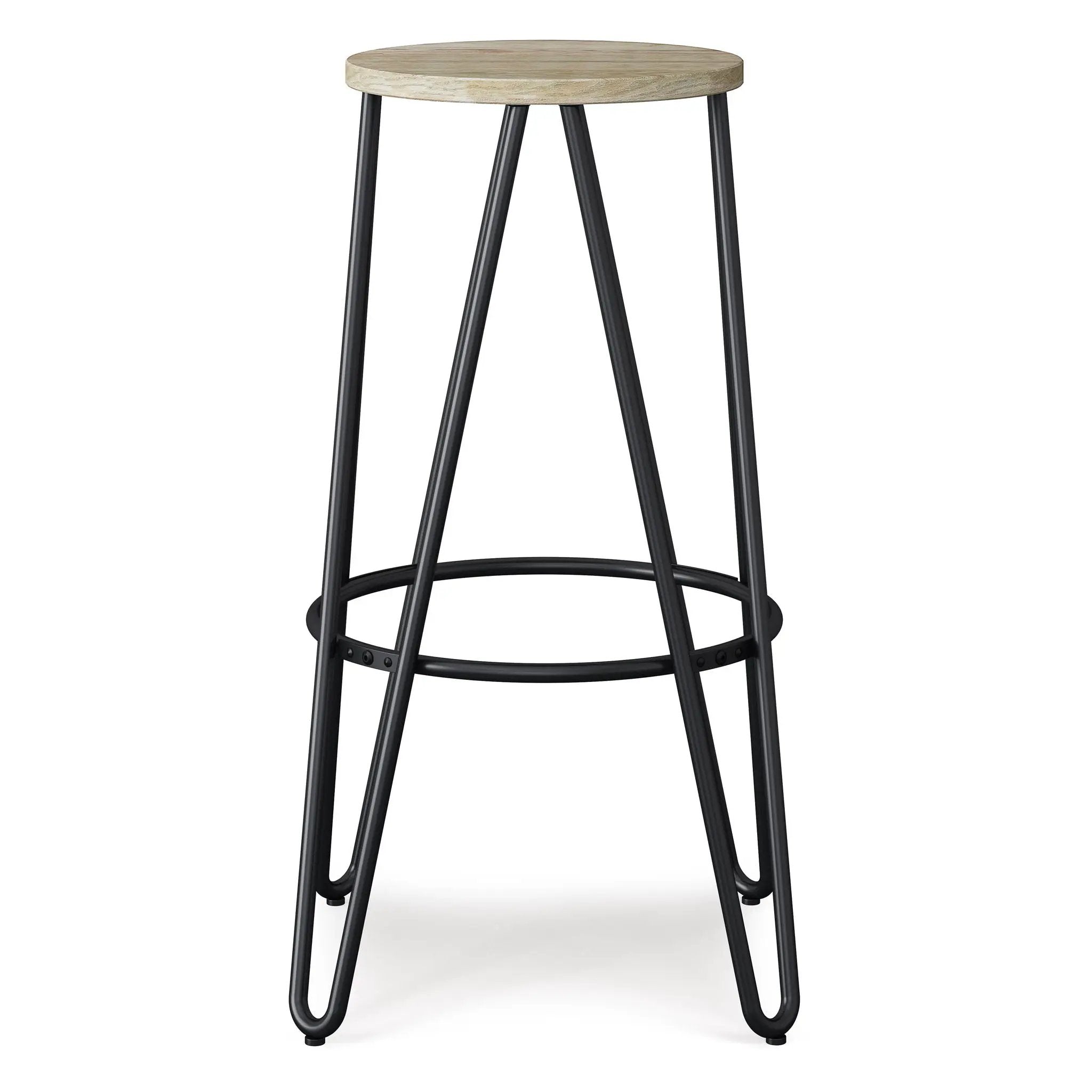 Simeon - Multifunctional Metal Stool With Wood Seat by HouseOfZazla