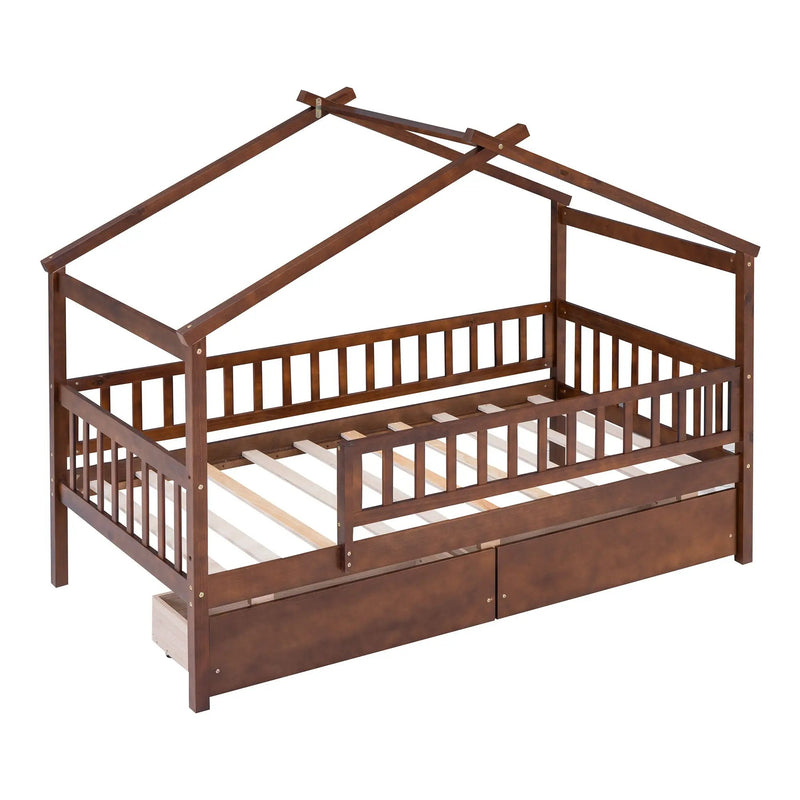 House Bed With 2 Drawers by HouseOfZazla