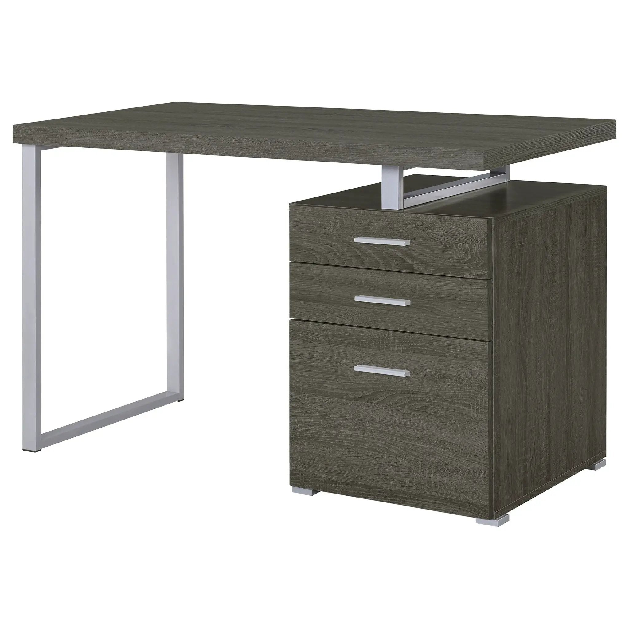 Brennan 47-inch 3-drawer Office Computer Desk Weathered Grey by Unique Piece Furniture