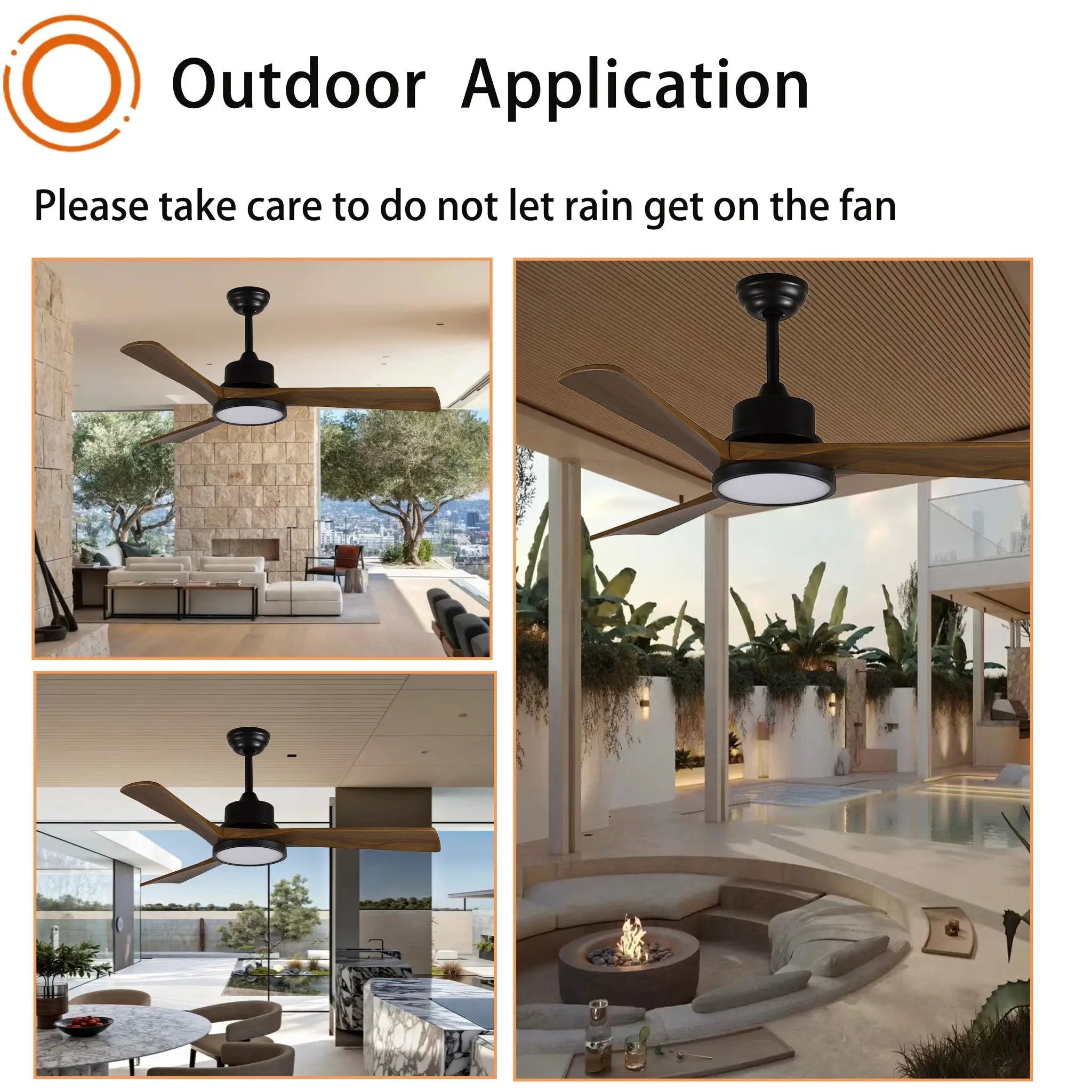 42-Inch Ceiling Fan with Light for Bedroom by HouseOfZazla