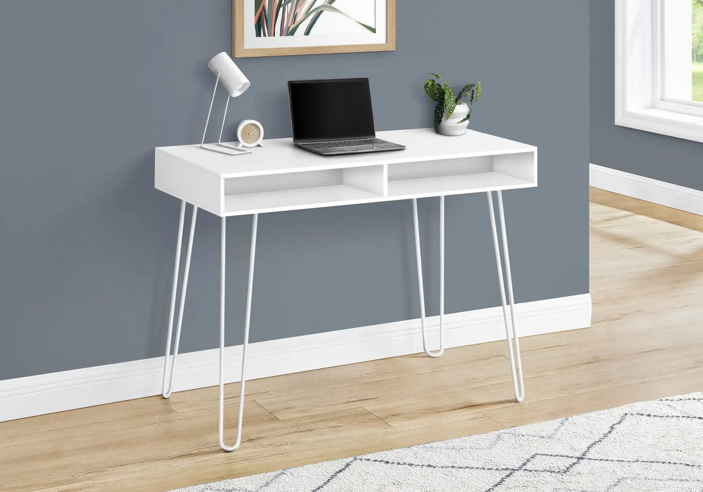Contemporary Computer Desk with Storage Drawers by HouseOfZazla