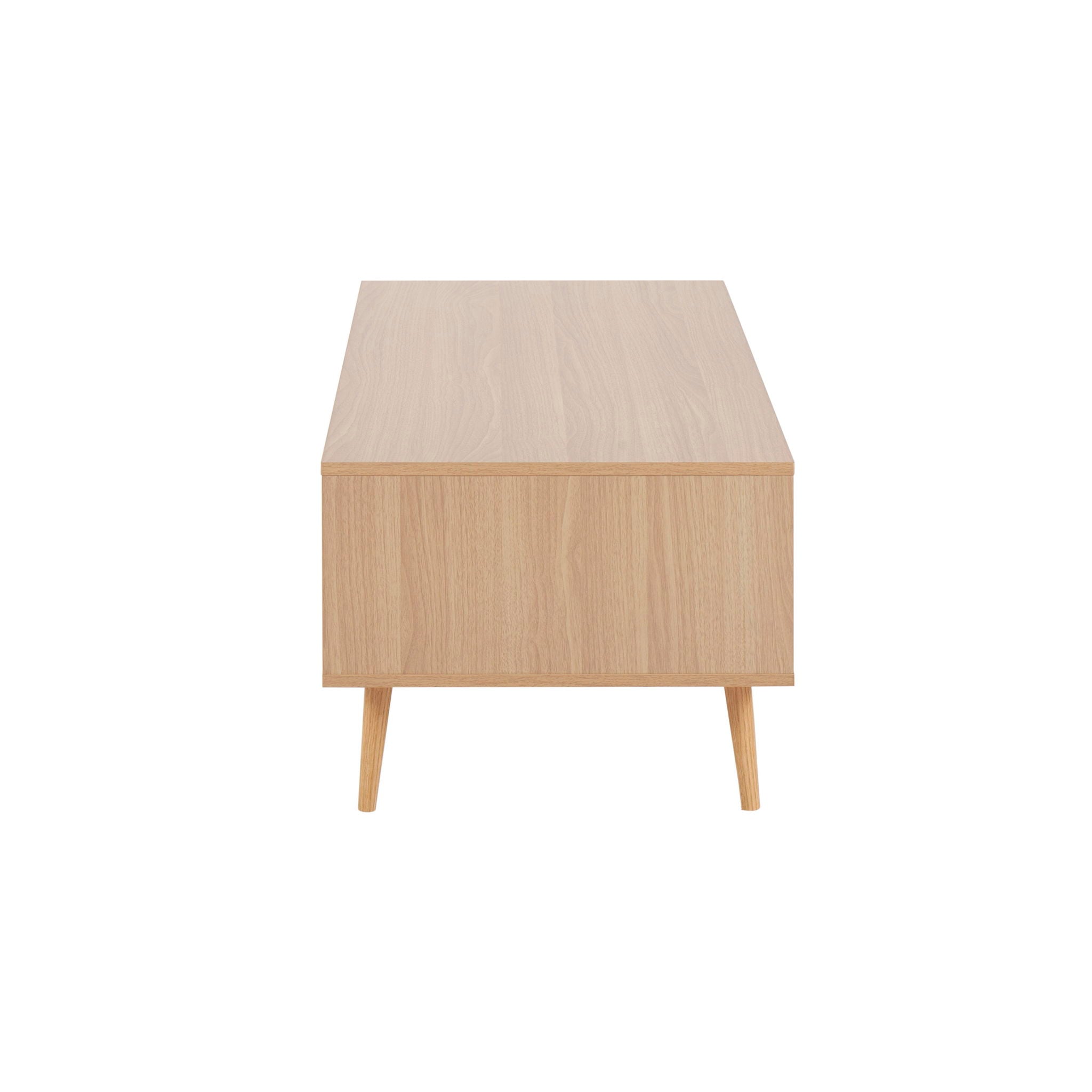 Astro - Contemporary Coffee Table - Natural / White by Unique Piece Furniture