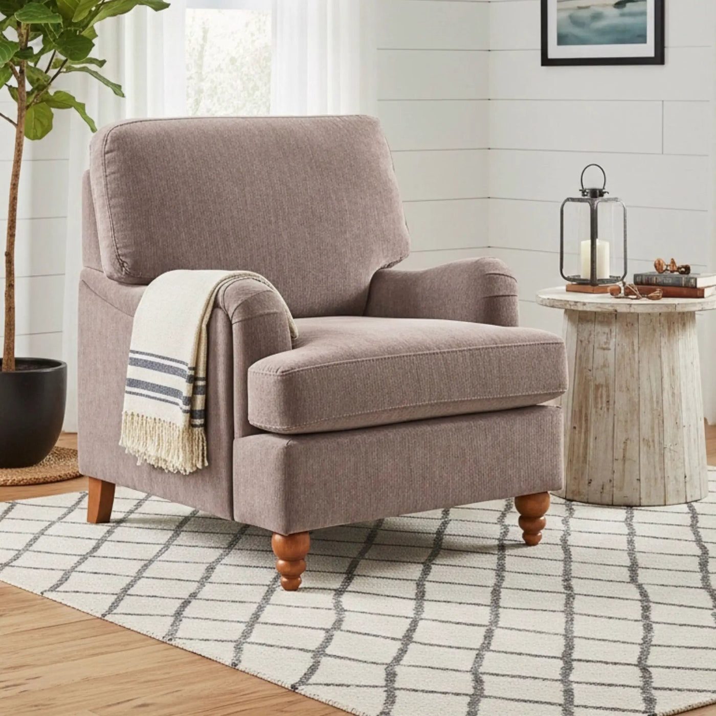 Candor - Arm Chair With English Roll Arms by HouseOfZazla