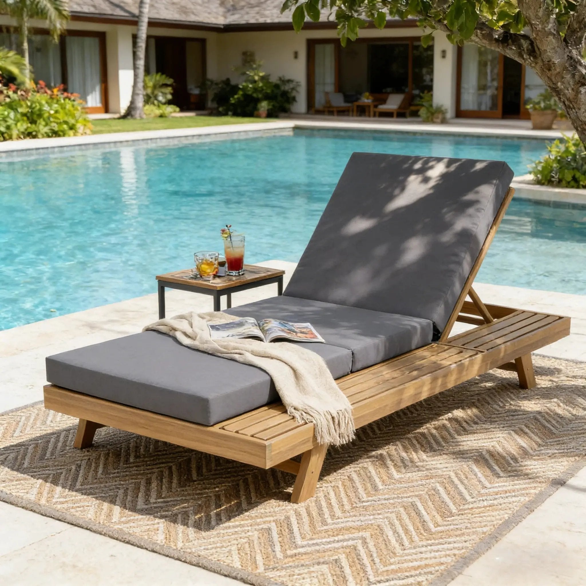Lounge Chaise Set with Space Available on One Side by HouseOfZazla