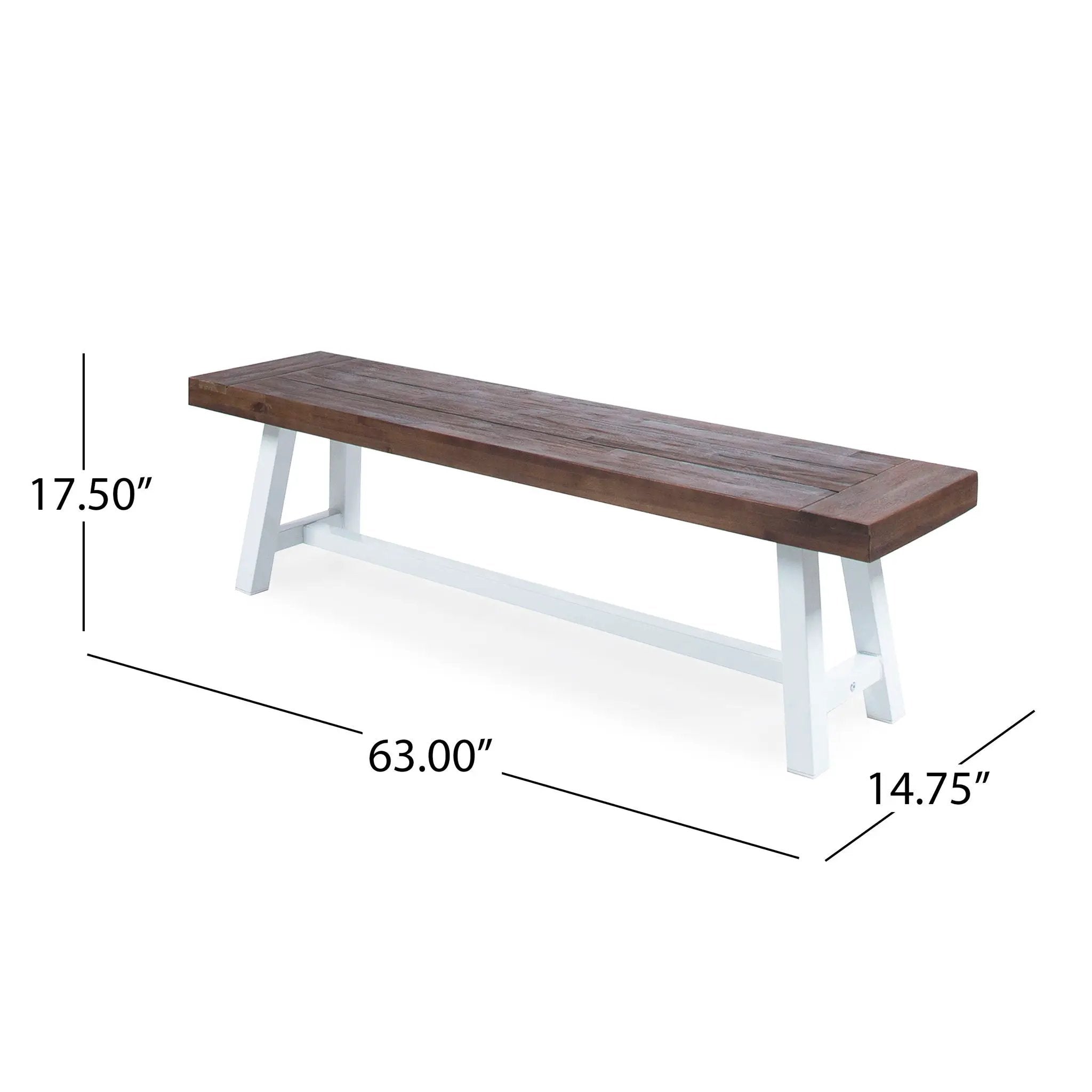 Tranquilizer Outdoor Acacia Wood Bench With Slat Panel Design by HouseOfZazla