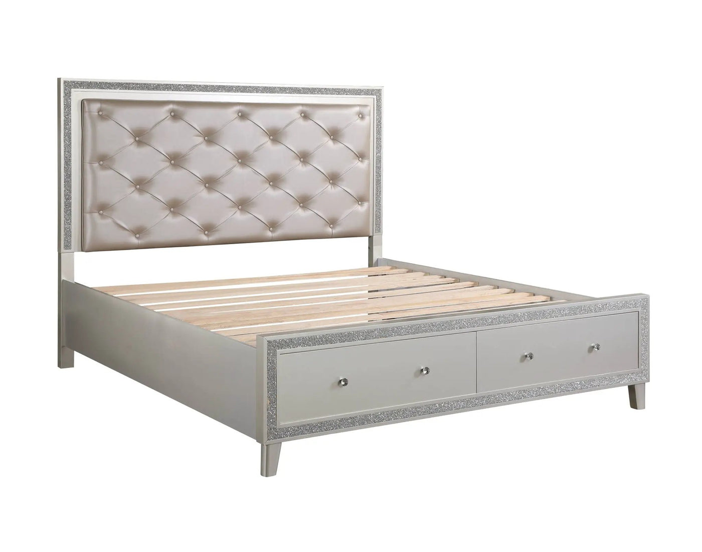 Sliverfluff Bed With LED Storage by HouseOfZazla