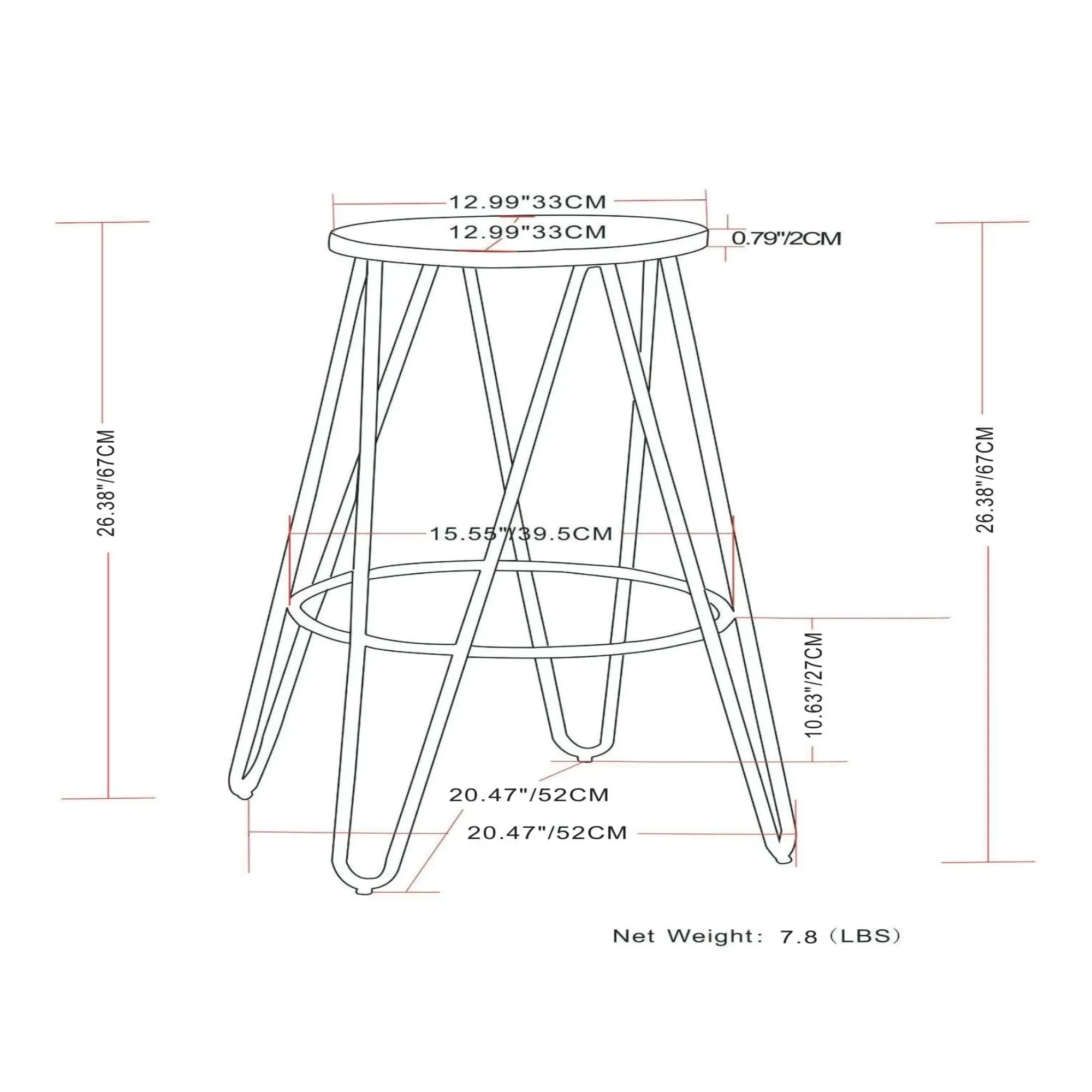 Simeon - Multifunctional Metal Stool With Wood Seat by HouseOfZazla
