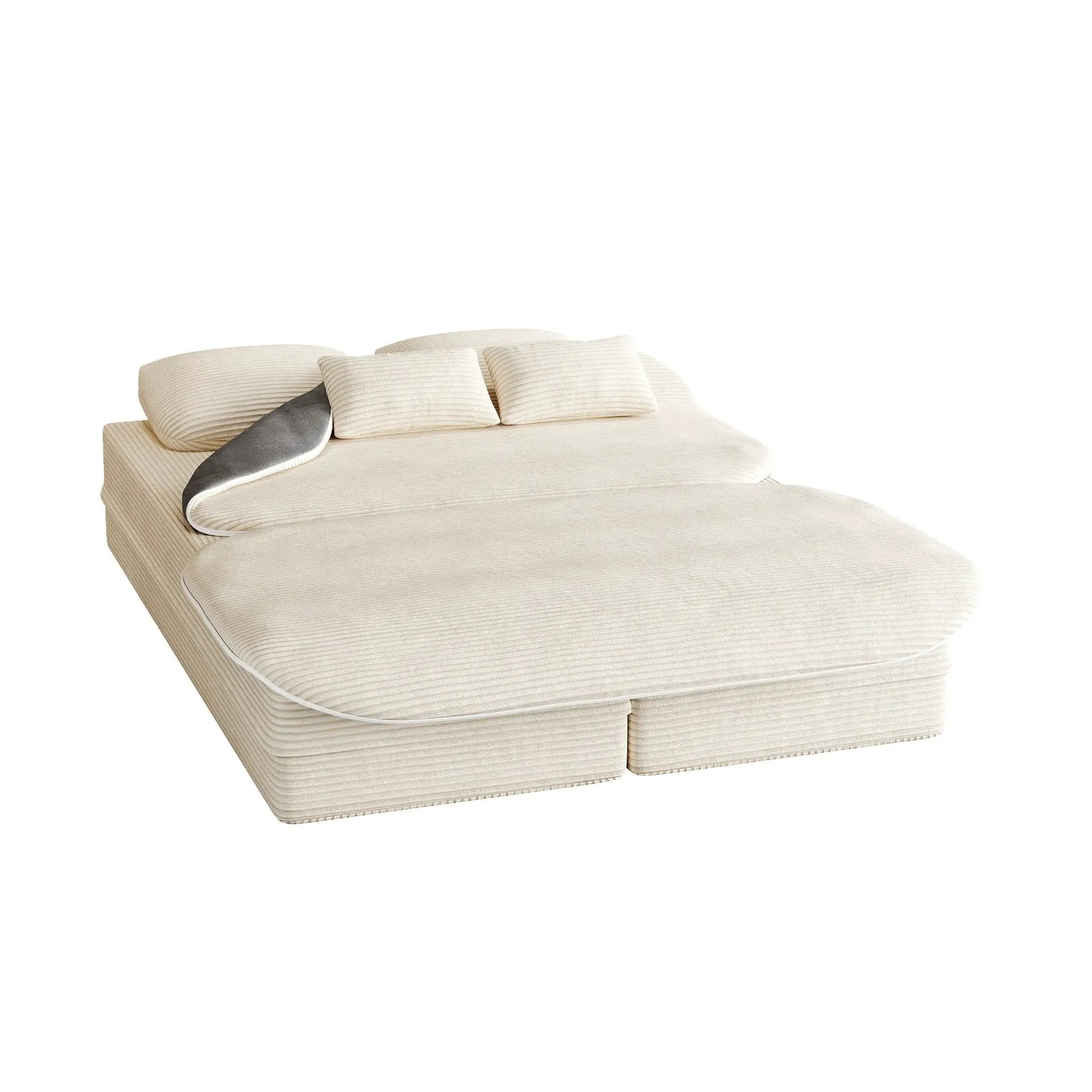 2 In 1 Foldable Sofa Bed With Multi Functional Blanket by HouseOfZazla