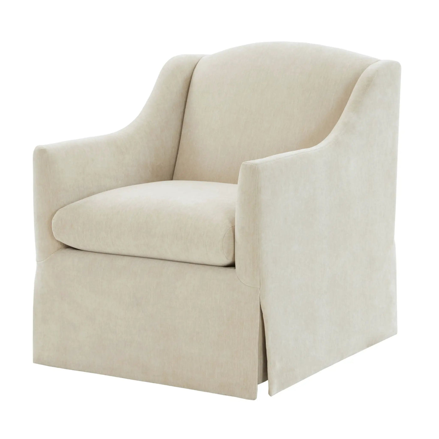 Luisa - Skirted Swivel Accent Chair by HouseOfZazla