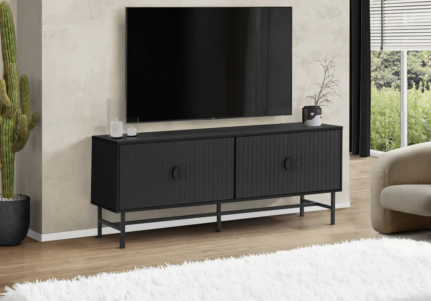 TV Stand, Console, Media Entertainment Center, Storage Cabinet, And Contemporary & Modern by Unique Piece Furniture