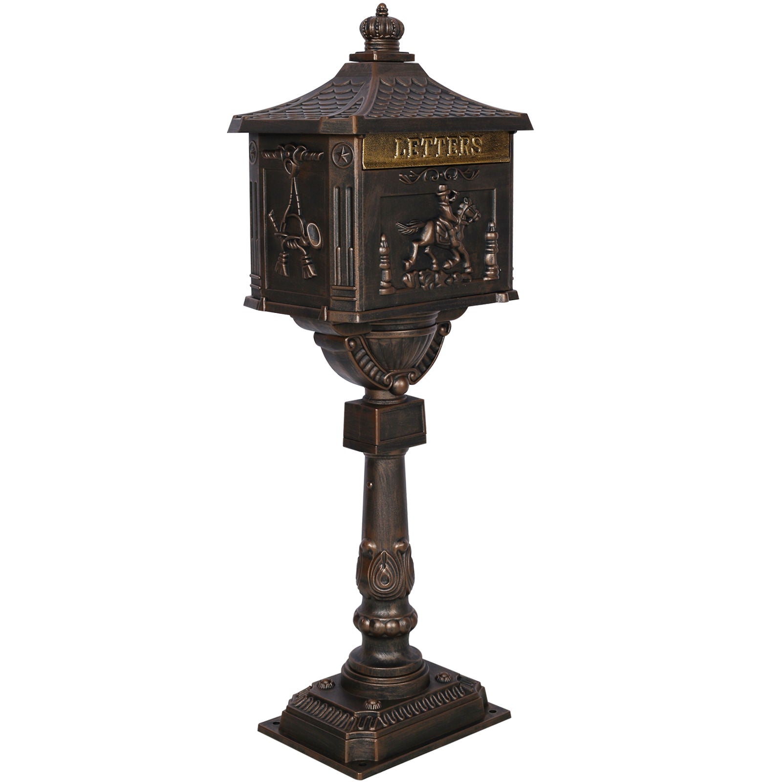 Cast Aluminum Mail Box, Postal Box, Mailbox by HouseOfZazla