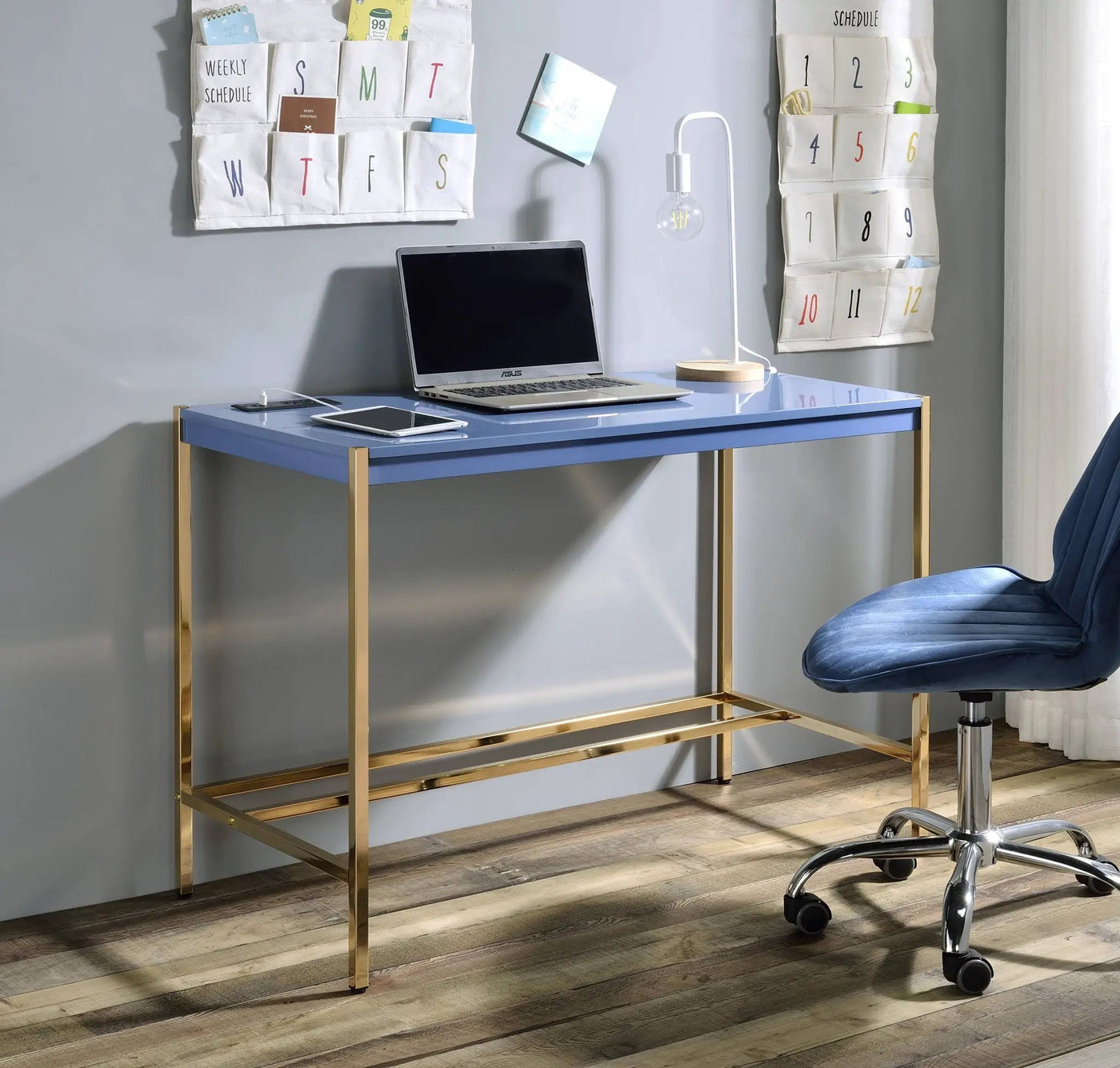 Midriaks - Writing Desk With USB by Unique Piece Furniture