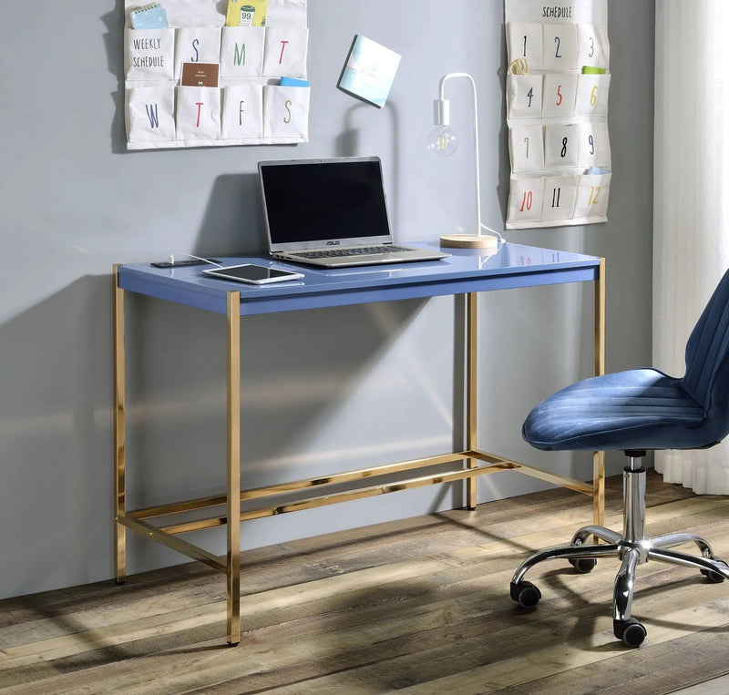 Midriaks - Writing Desk With USB by Unique Piece Furniture