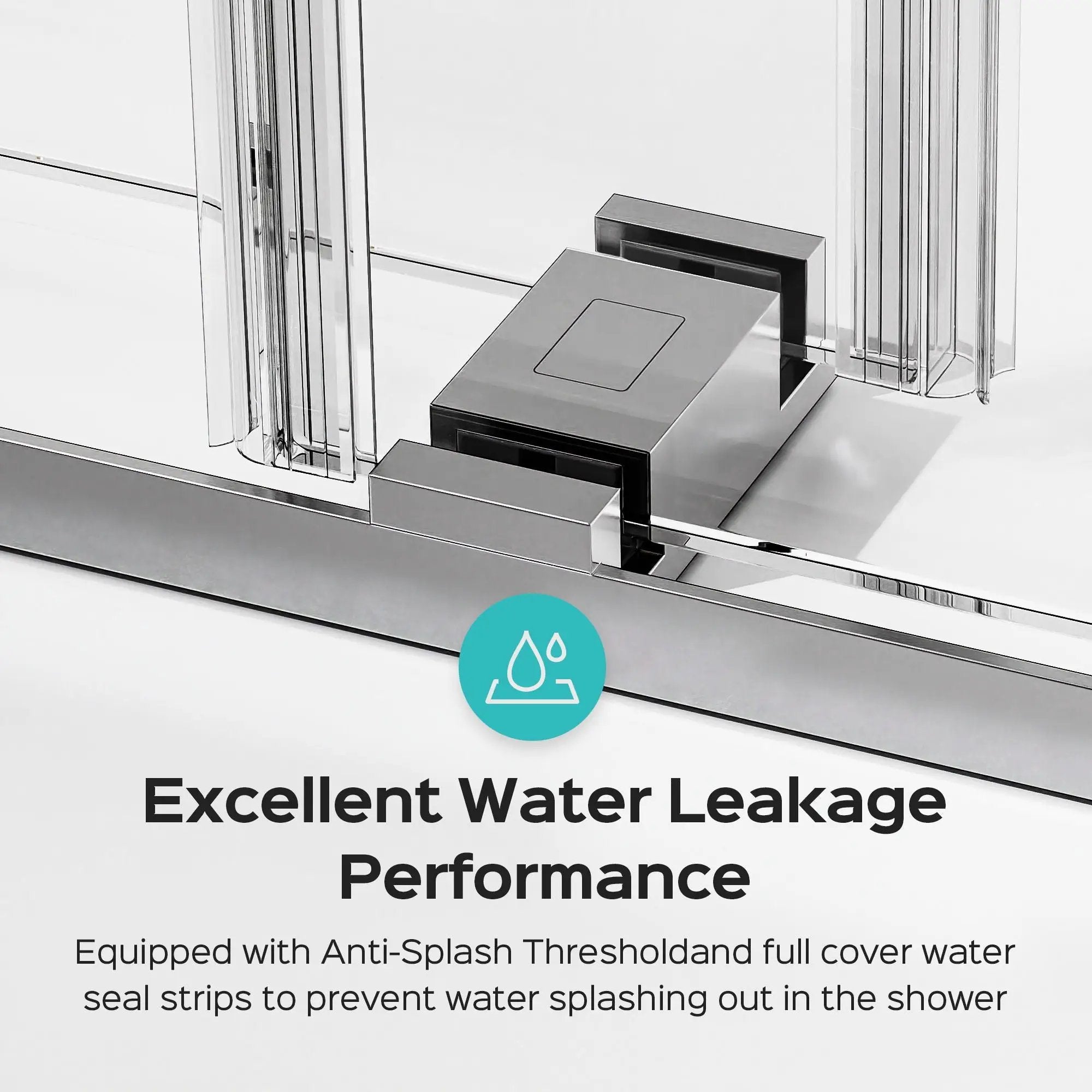 Frameless Double Sliding Soft-Close Shower Door, 3 / 8" (10Mm) Thick SGCC Tempered Glass Door, Matte by HouseOfZazla