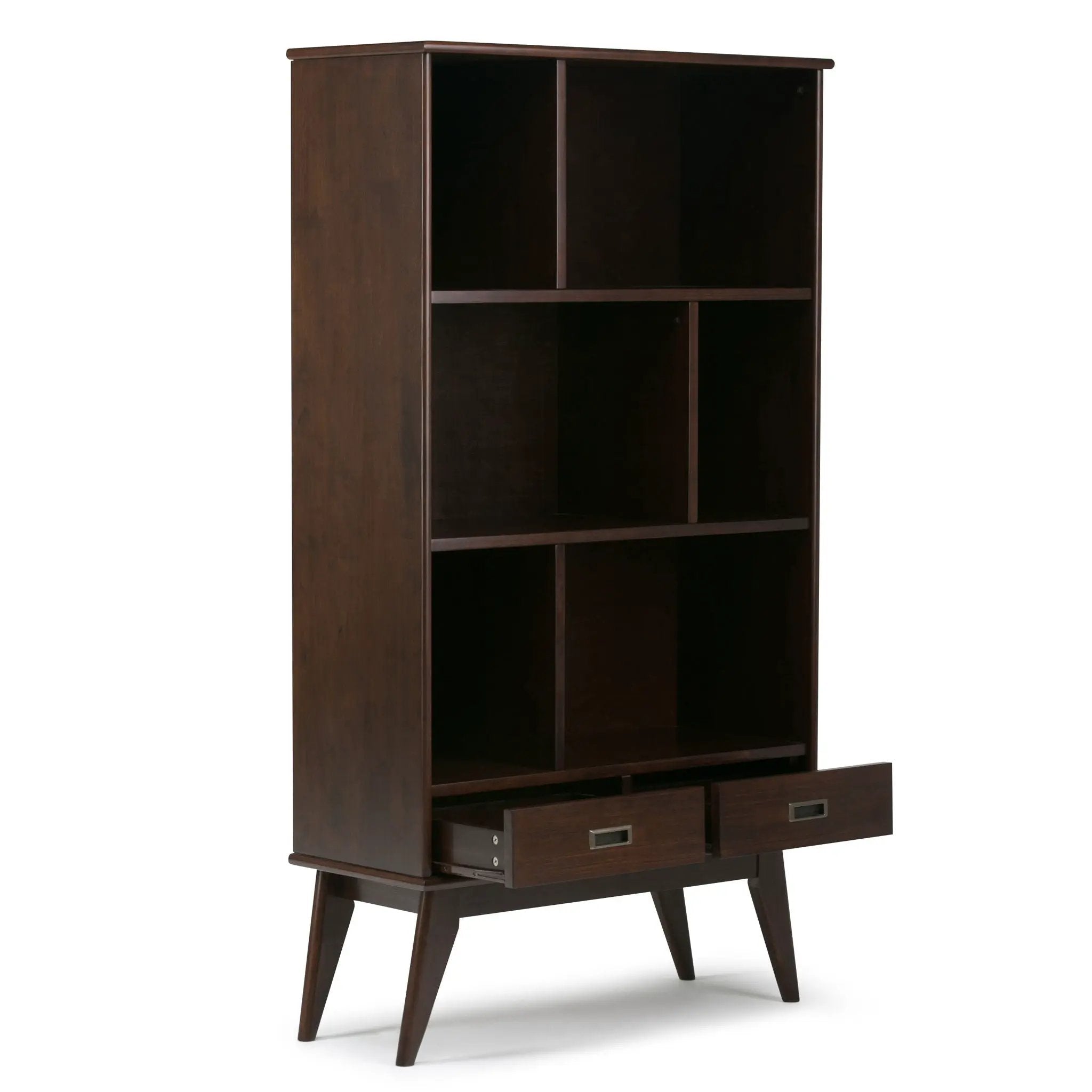 Draper - Mid Century Wide Bookcase And Storage Unit by Unique Piece Furniture