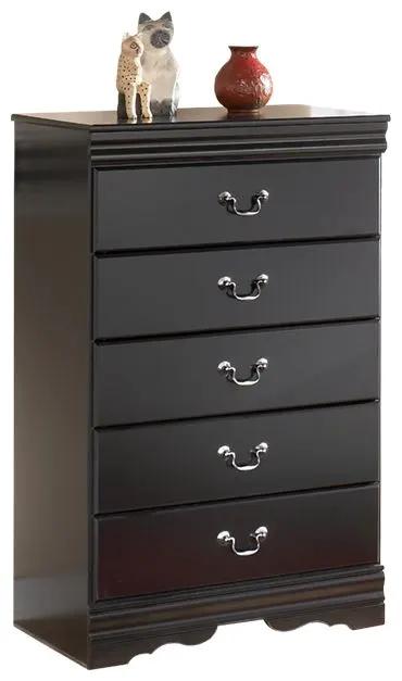 Huey Vineyard - Five Drawer Chest - Black by Unique Piece Furniture