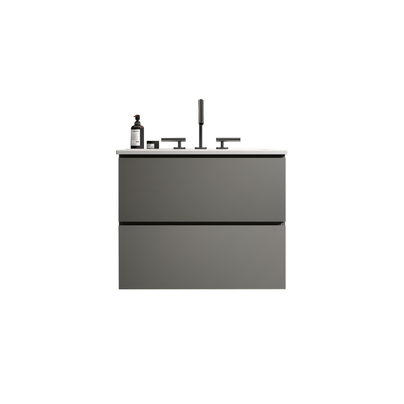 TIA 24" Wall Mount Space Grey Bathroom Vanity by HouseOfZazla
