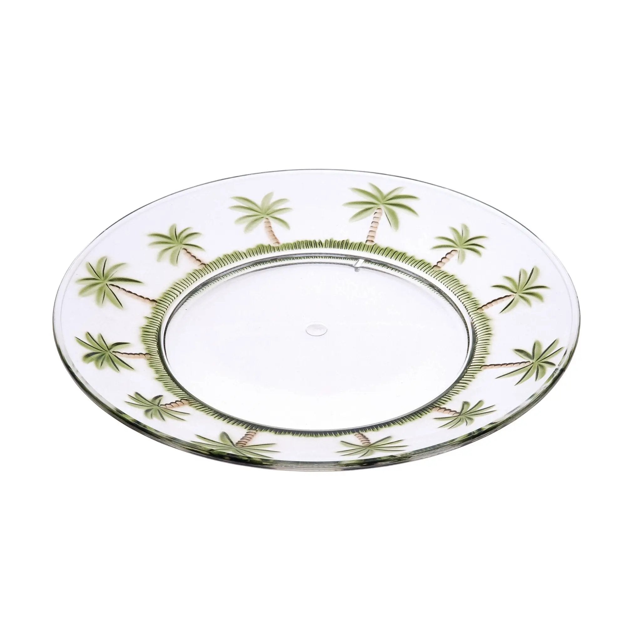 Palm Tree Design 9" Acrylic Dinner Plates (Set of 4) by HouseOfZazla